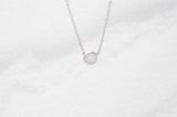 Cloud Round Pave Micro Rose