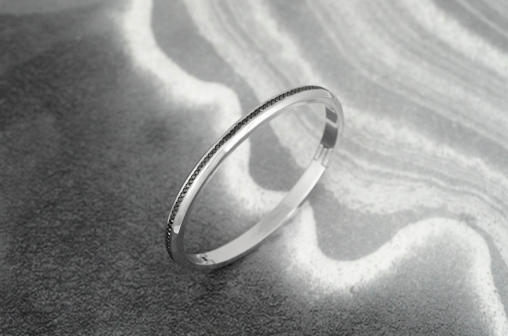 Bangle Cloud Black Diamond