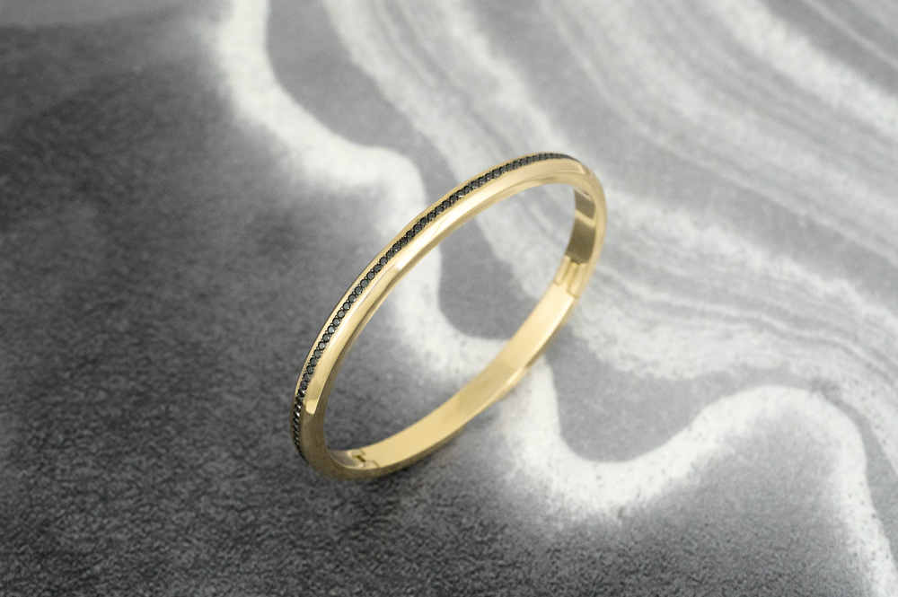 Bangle Cloud Black Diamond