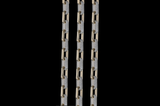 Cloud Link Bracelet White Diamond Gold