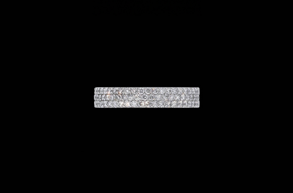 3 Row Eternity Band