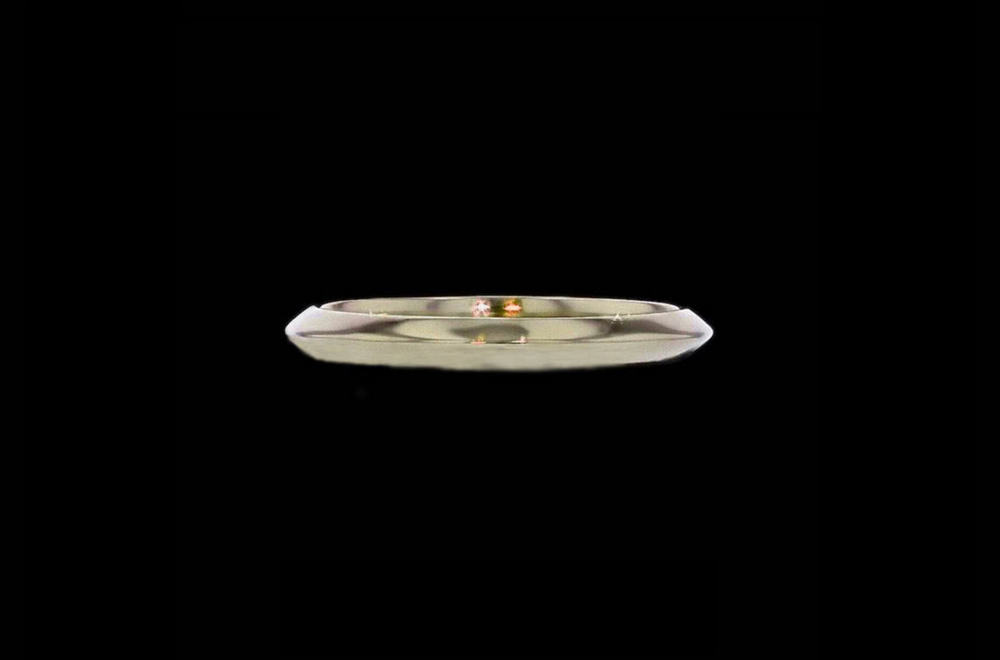 Knife Edge Diamond Gold
