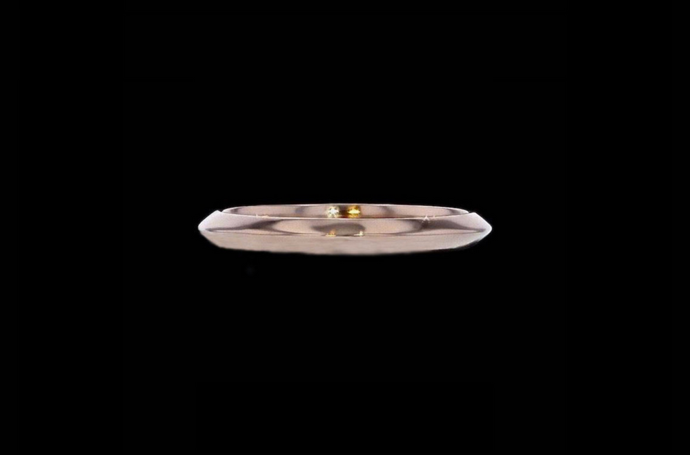 Knife Edge Diamond Gold
