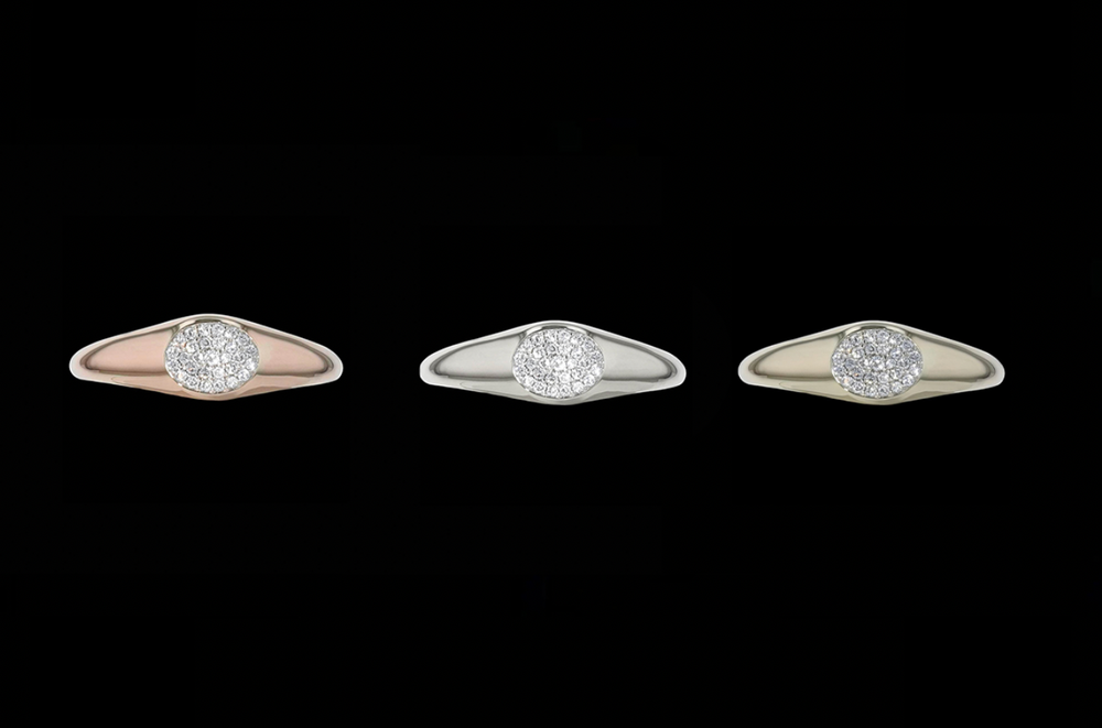 Slim Signet Pave