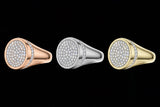 Signet Oval Pave Frame