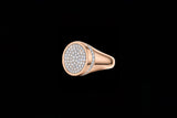 Signet Oval Pave Frame