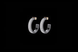 Hoops Black 3 Row