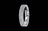 3 Row Eternity Band