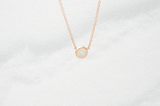 Cloud Round Pave Micro Rose